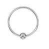 Anillo Acero 1 Bola Locked Single Torc 40 mm