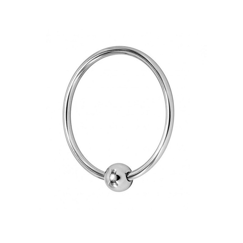 Anillo Acero 1 Bola Locked Single Torc 40 mm