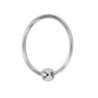 Anillo Acero 1 Bola Locked Single Torc 40 mm