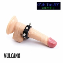 Anillo Ajustable Pene Cuero Pinchos Vulcano De Troula