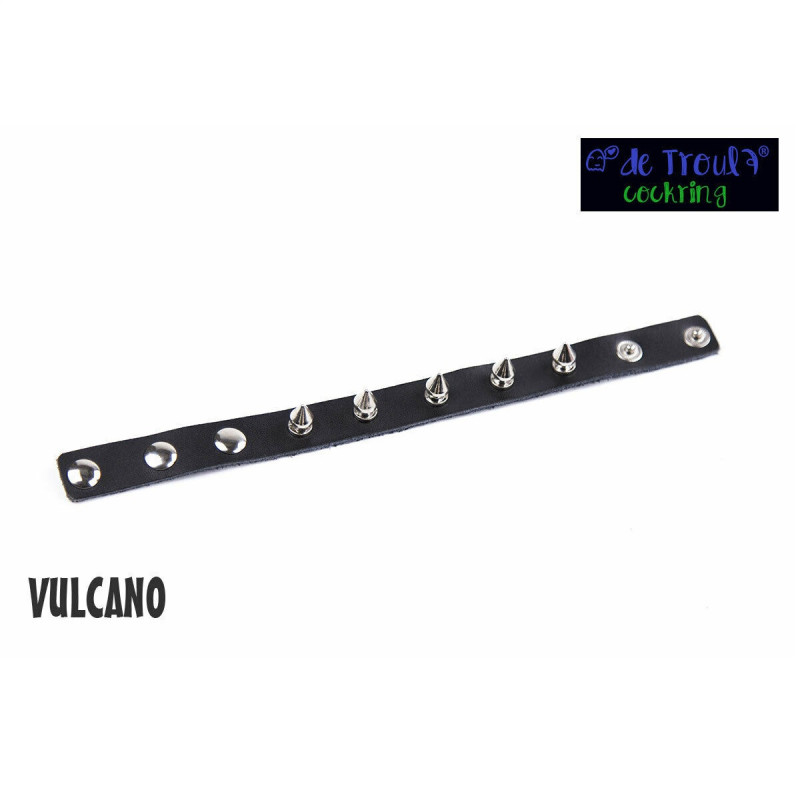 Anillo Ajustable Pene Cuero Pinchos Vulcano De Troula