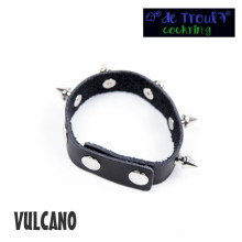 Anillo Ajustable Pene Cuero Pinchos Vulcano De Troula