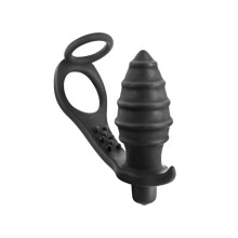 Anillo Anal Plug Vibrating Blue Junker