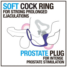 Anillo Con Plug Anal Performance Cock Ring Plug Silicona