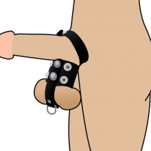 Anillo Doble Pene y Testículos Ball Stretcher Strict