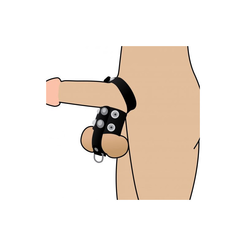 Anillo Doble Pene y Testículos Ball Stretcher Strict