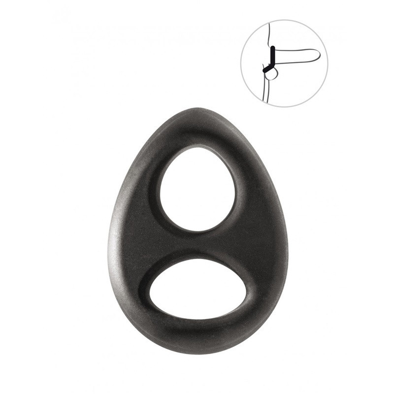 Anillo Doble Pene y Testículos Blue Junker