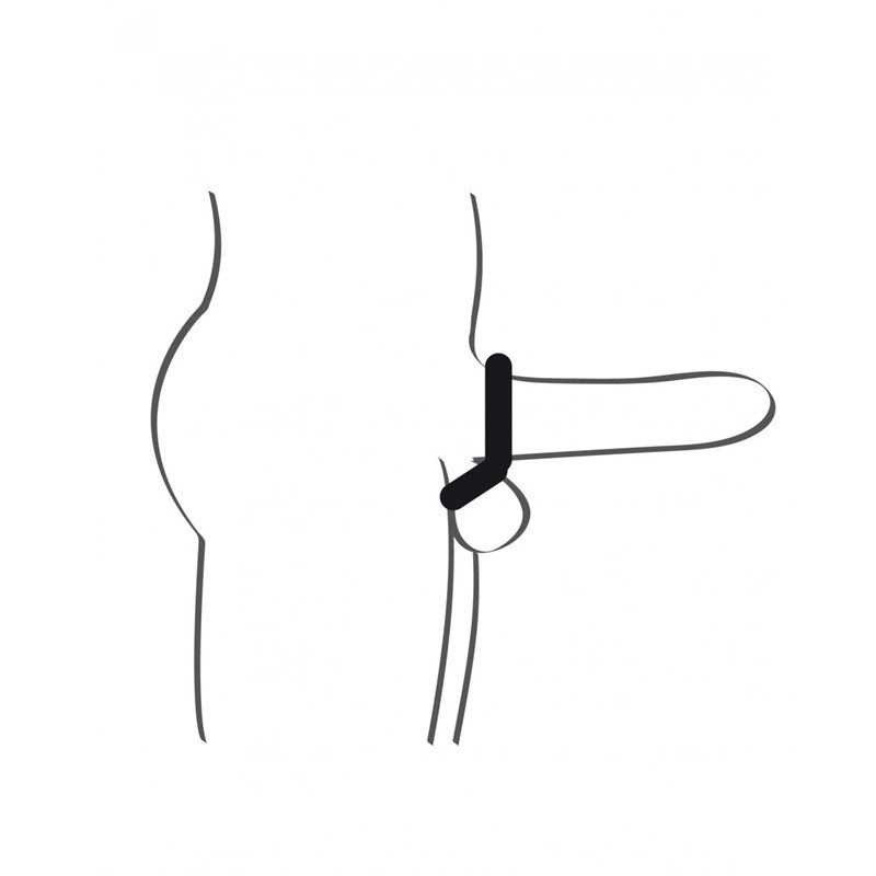 Anillo Doble Pene y Testículos Blue Junker