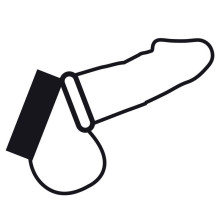 Anillo Doble Pene Y Testículos Cock Harness Darkness