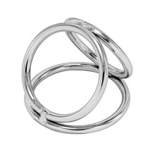 Anillo Pene Acero Locked Ring Triple Ring 50/37/45 mm