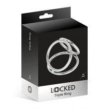Anillo Pene Acero Locked Ring Triple Ring 50/37/45 mm
