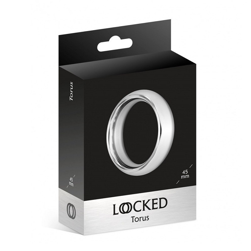 Anillo Pene Acero Locked Torus 45 mm x 20 mm