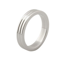Anillo Pene Kiotos Metal Ribbed Steel 50 mm