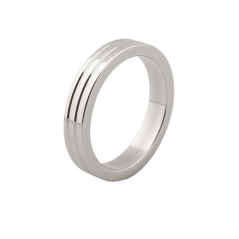 Anillo Pene Kiotos Metal Ribbed Steel 50 mm