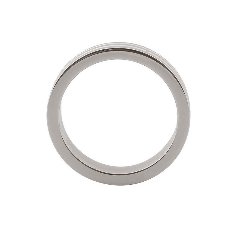 Anillo Pene Kiotos Metal Ribbed Steel 50 mm
