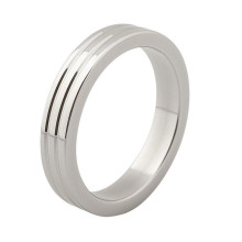 Anillo Pene Kiotos Metal Ribbed Steel 55 mm