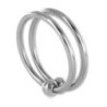 Anillo Pene Metal Hard Doble Acero 33 mm
