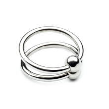 Anillo Pene Metal Hard Doble Acero 33 mm