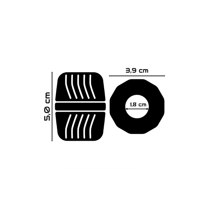 Anillo Pene o Testículos Powering PR11 Negro