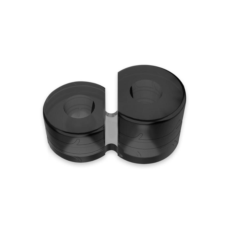 Anillo Pene y Testículos Powering PR09 Negro