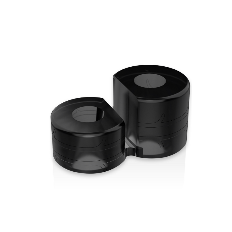 Anillo Pene y Testículos Powering PR09 Negro