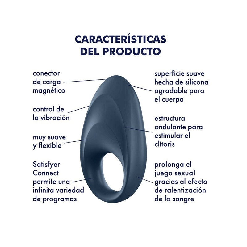Anillo Recargable Satisfyer Mighty One Anillo Estimulador APP