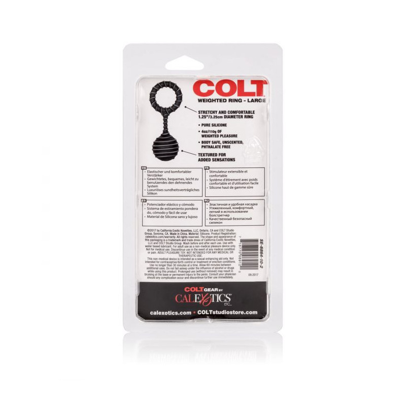 Anillo Silicona Weighted Talla L 110 gr. Colt Calexotics