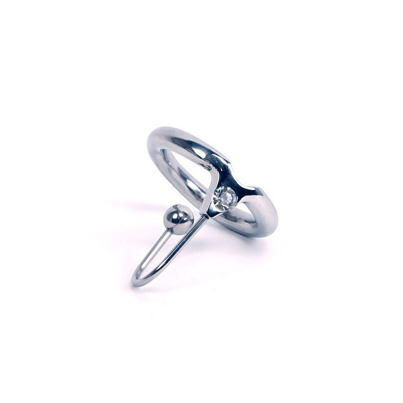 Anillo Tapón Acero Kiotos 32 mm Sperm Stopper Con Piedra
