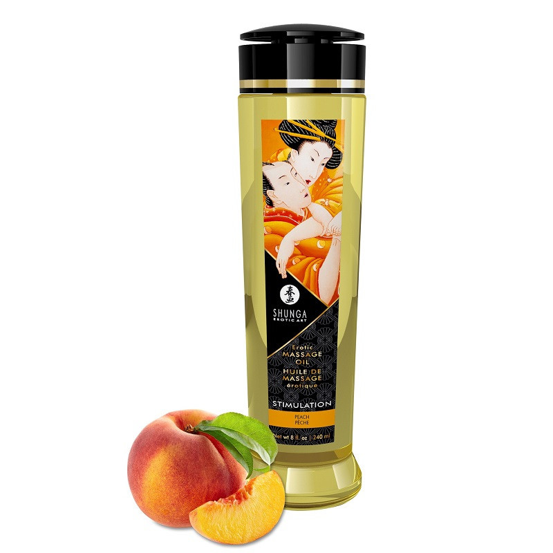Aceite Erotic Massage Oil Stimulation Melocotón Shunga 240 ml