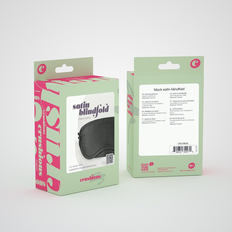 Antifaz Ciego Crushious Satin Blindfold Negro
