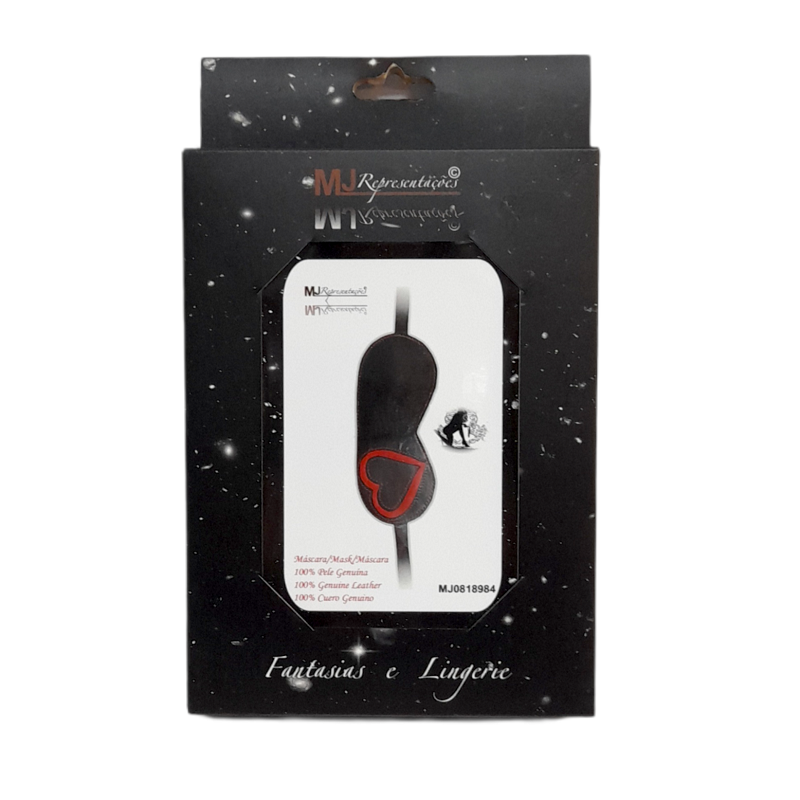 Antifaz Ciego Cuero Corazón