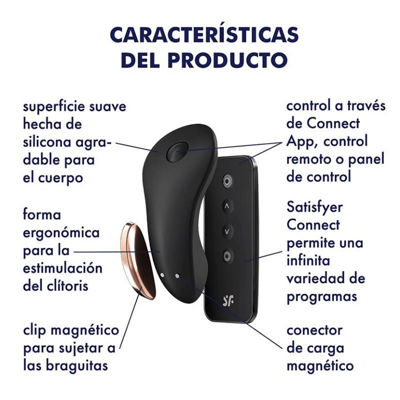 APP Control Estimulador Recargable Satisfyer Little Secret + Mando a Distancia