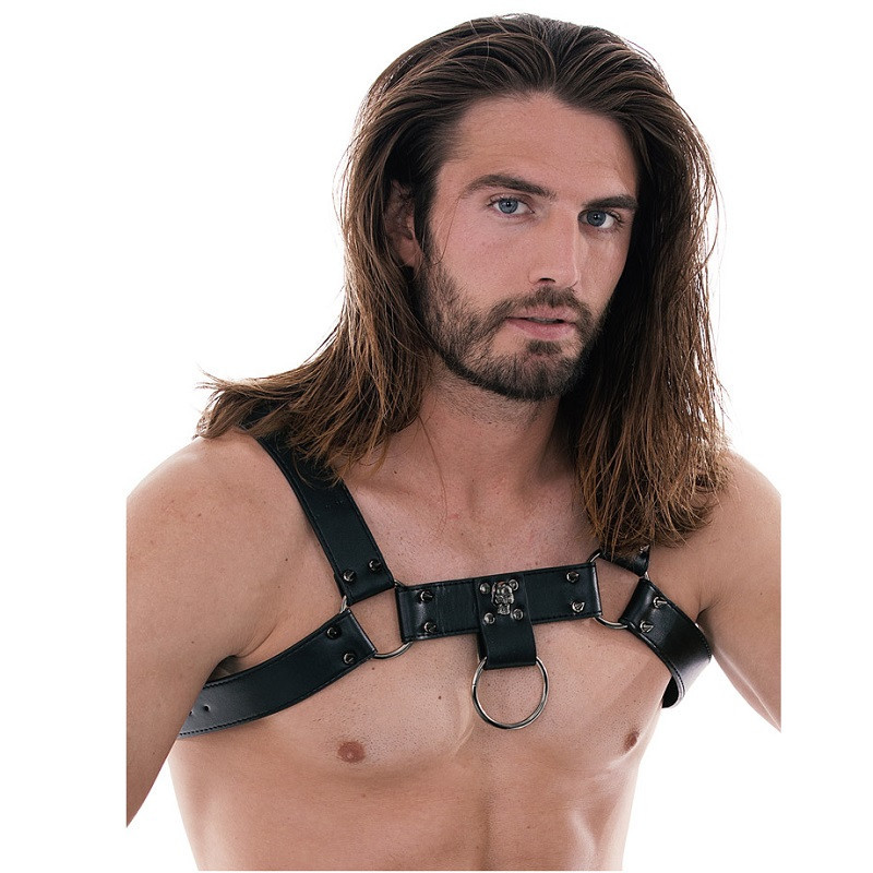 Arnés Ajustable Ouch Pinchos y Calaveras Masculino