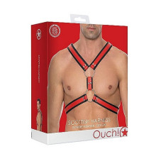 Arnés Ajustable Ouch Scottish Harness Rojo