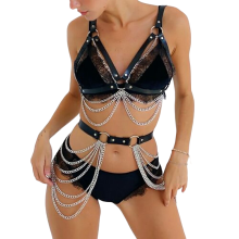 Arnés BDSM 62209 Conjunto Con Cadenas