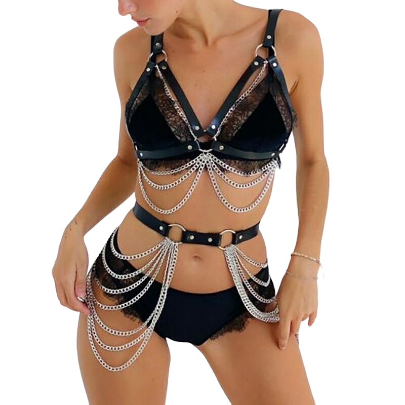 Arnés BDSM 62209 Conjunto Con Cadenas