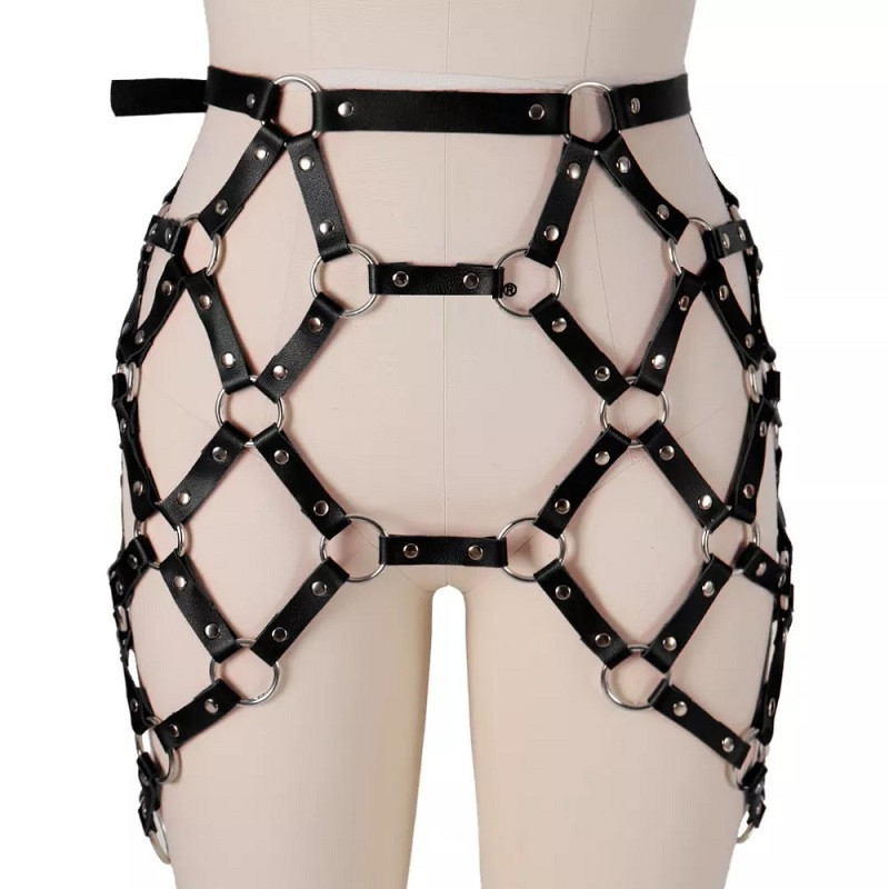 Arnés BDSM Polipiel Cintura Negro