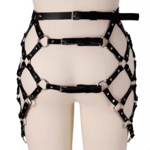 Arnés BDSM Polipiel Cintura Negro