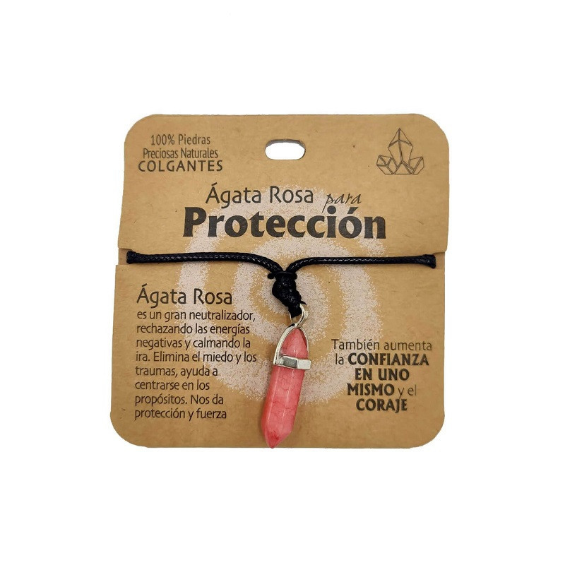 Ágata Rosa Colgante