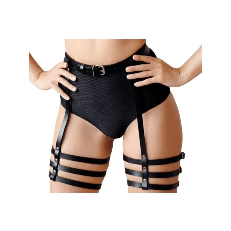 Arnés BDSM Polipiel Liguero Tiras