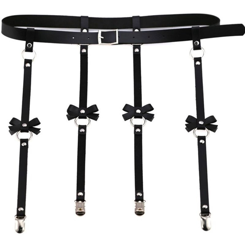 Arnés BDSM Torso y liguero Negro 62024