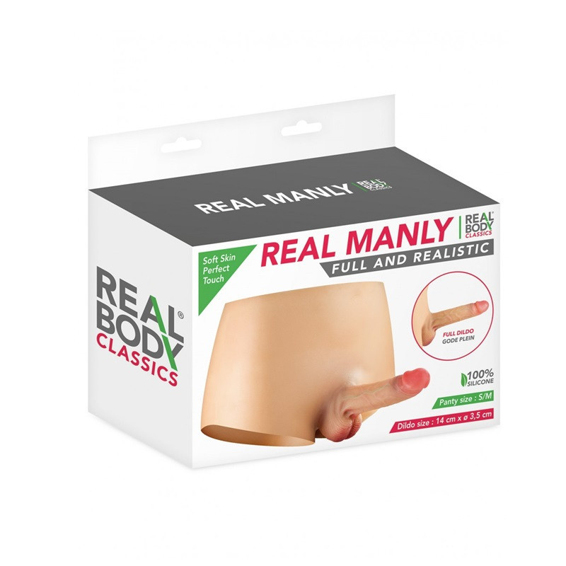 Arnés Culotte Femenino Macizo Pene realístico Real Manly S/M