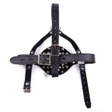 Arnés Facial Tapón Bucal Con Cadena BDSM Line