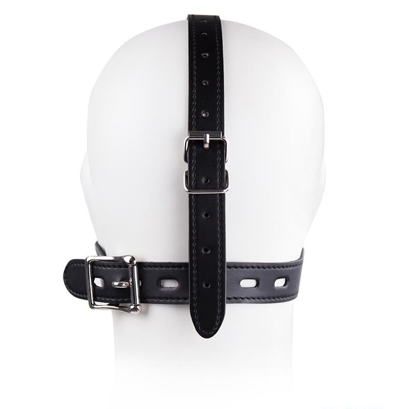 Arnés Facial Tapón Bucal Con Cadena BDSM Line