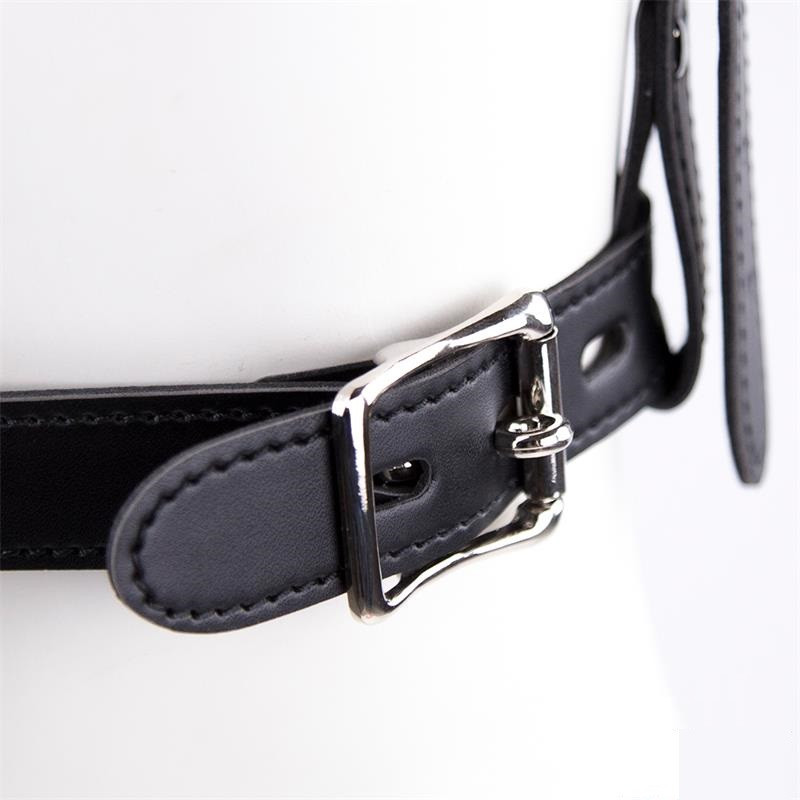 Arnés Facial Tapón Bucal Con Cadena BDSM Line