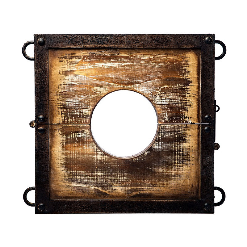 Amarre de Madera Para Cabeza Con Cadenas Set Picota