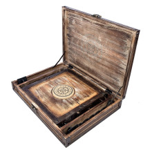 Amarre de Madera Para Cabeza Con Cadenas Set Picota