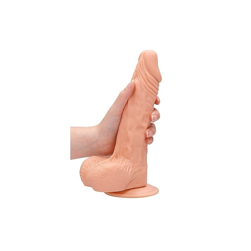 Arnés Femenino Macizo Dildo Realístico Realrock 23 cm Con Testículos