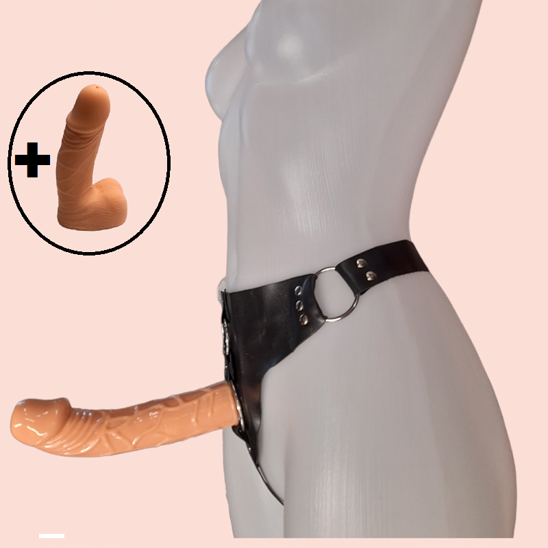 Arnés Femenino Macizo Strap On 2 Dildos Baile Jessica