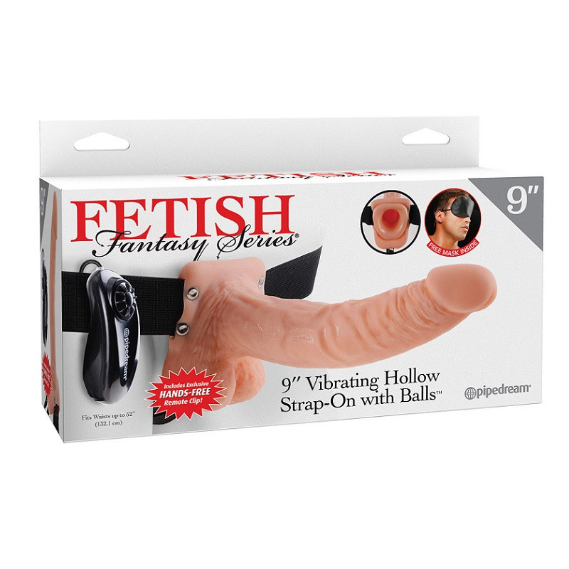 Arnés Hueco Con Vibración FF 9  Hollow Strap-On With Balls